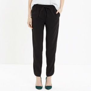 Madewell High-Rise Track Trouser Black sz xs
